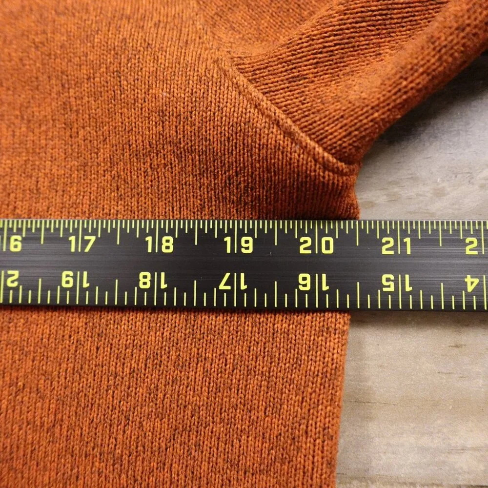 Banana Republic Polartec Quarter Zip Fleece Men’s Size‎ Medium Rust Orange Warm